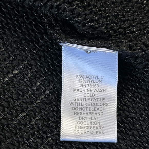 3/30$🔥 Cupio Black Boat neck short sleeve knitted blouse top size S - Picture 8 of 8